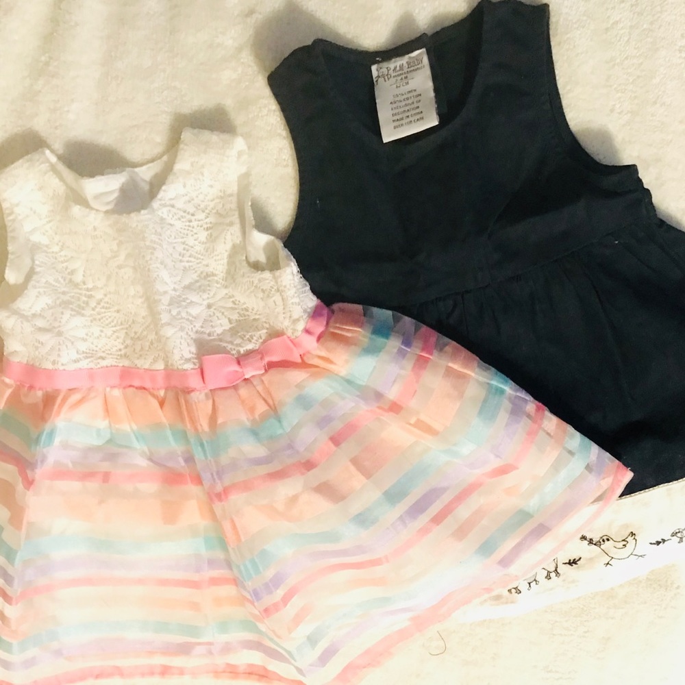 2 baby girl dress bundle.